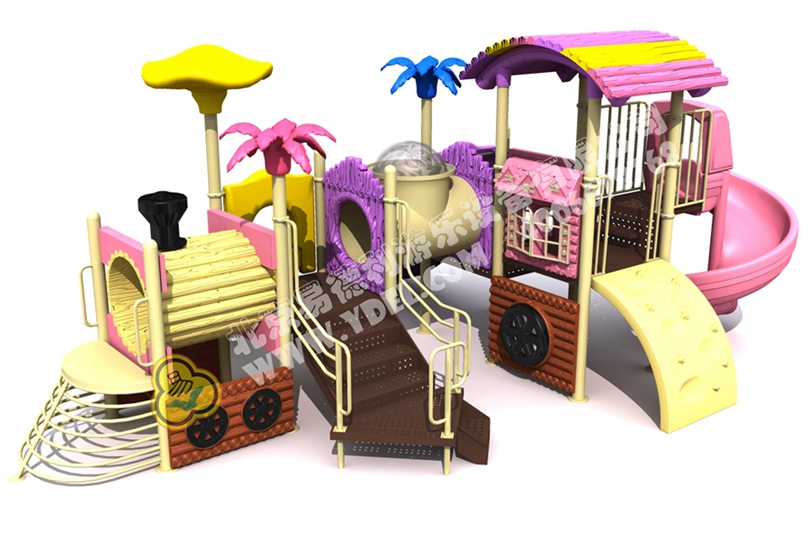 幼兒園火車頭滑梯游樂(lè)設(shè)備七