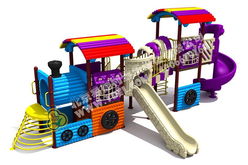 幼兒園火車頭滑梯游樂(lè)設(shè)備五