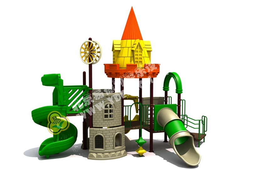 兒童戶外城堡造型滑梯設(shè)備3