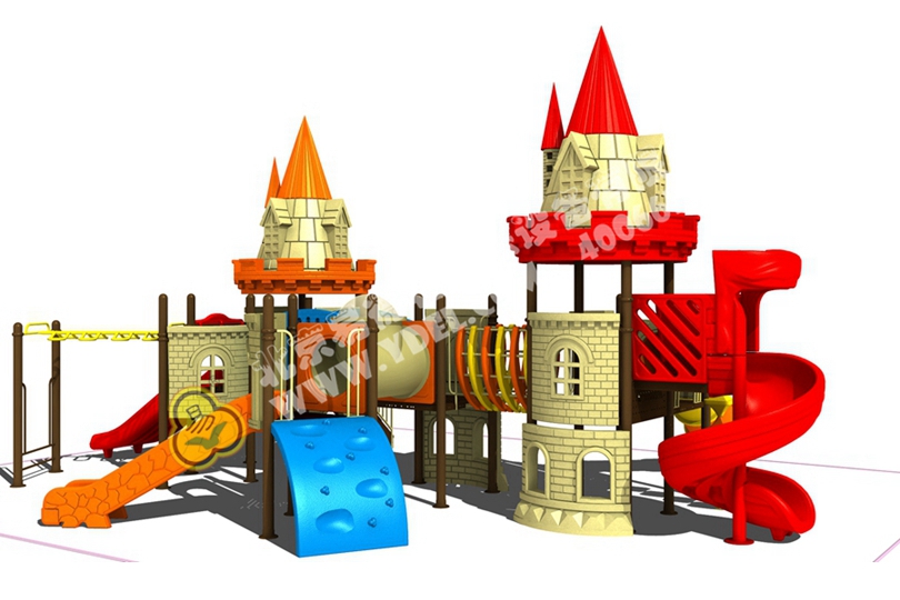 內(nèi)蒙幼兒園戶外兒童城堡滑梯